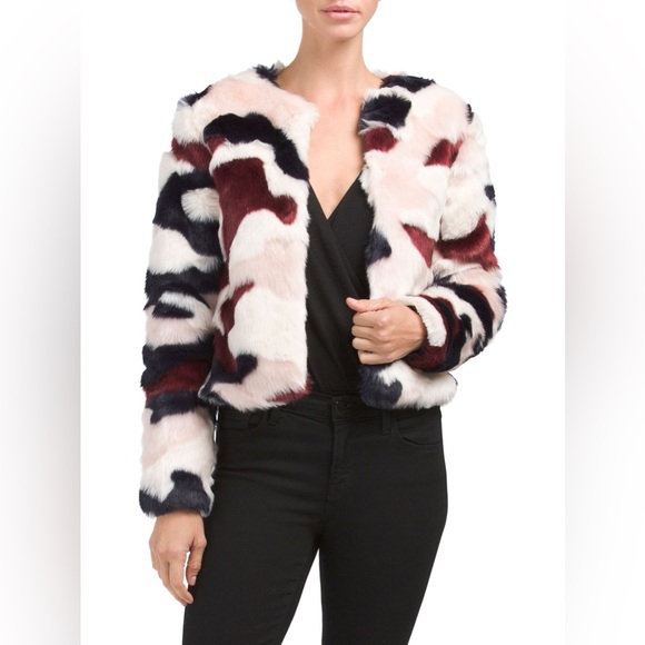 Cynthia Rowley faux fur jacket